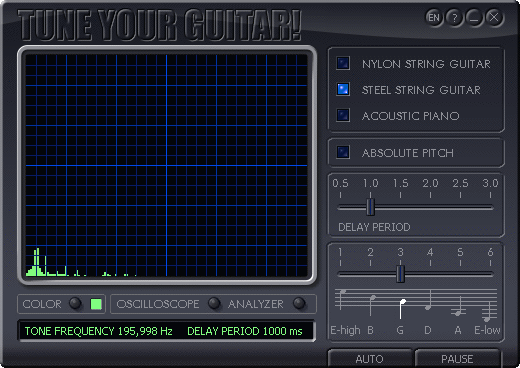Скриншот 'Tune Your Guitar v1.8'